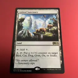 MTG Animal Sanctuary FOIL NM Core Set 2021 M21 English Magic Card - Image 2