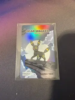 Bear Walker Umbreon Card Only 1308/1600 - Image 1