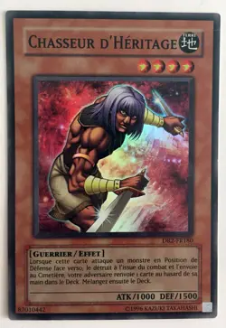 Carte Card Yu Gi Oh Yu-Gi-Oh Chasseur d'Heritage DR2-FR180 Super Rare VF - Image 1