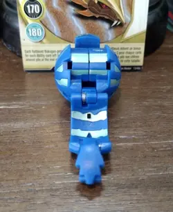 Bakugan Aquos Rattleoid 490G Blue Battle Brawlers W/ Card! - Image 3
