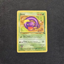 Pokemon TCG Fossil Set Ekans Common Card 46/62 - Image 1