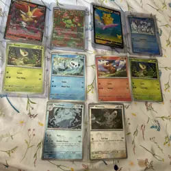 Pokemon TCG Card Lot 10 Delphox V Surfing Pikachu V Maractus IR Unova Trio Promo - Image 1