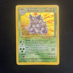 Pokemon Card - Nidoking 11/102 Base Set Rare Holo WOTC 1999 VINTAGE - Excellent - Image 1