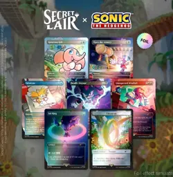 MTG Secret Lair x Sonic FOIL And NON FOIL COMPLETE BUNDLE - Image 5