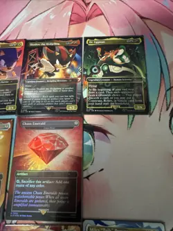 💥MTG Secret Lair Sonic RED FOIL Chaos Emerald + Friends and Foes (opened)💥 - Image 3