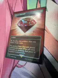 💥MTG Secret Lair Sonic RED FOIL Chaos Emerald + Friends and Foes (opened)💥 - Image 5