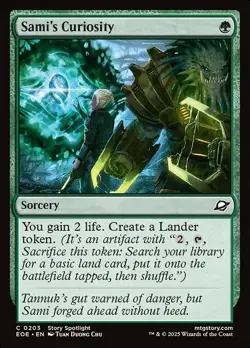 PRESALE 2x Sami's Curiosity - Foil EOE NM MTG - Image 1