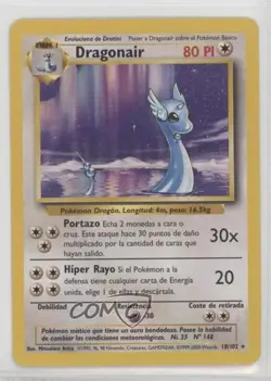 Dragonair Spanish Pokemon Base Set #18 1999 10cj - Image 1
