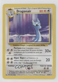 Dragonair Spanish Pokemon Base Set #18 1999 15fy - Image 1