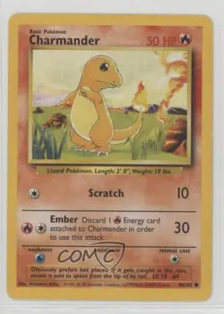 Charmander German Pokemon Base Set #46 1999 17dm - Image 1