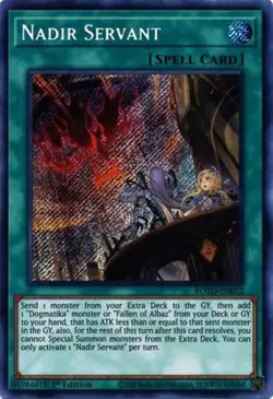 1x (NM) Nadir Servant - ROTD-EN052 - Secret Rare - 1st Edition YuGiOh - Image 1
