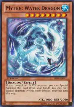 1x (LP) Mythic Water Dragon - SHSP-EN011 - Common - 1st Edition YuGiOh - Image 1