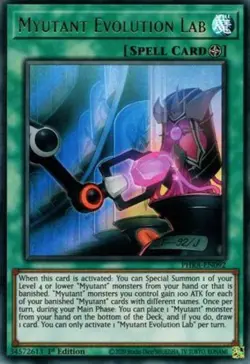 1x (NM) Myutant Evolution Lab - PHRA-EN092 - Ultra Rare - 1st Edition YuGiOh - Image 1