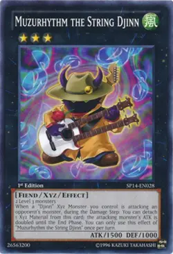 1x (EX) Muzurhythm the String Djinn - SP14-EN028 - Common - 1st Edition YuGiOh - Image 1