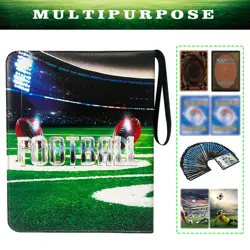 400 Pockets Football Cards Binder,Trading Cards Holder Card Collectors Album,Tra - Image 3