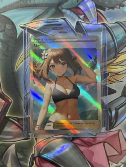 Pokemon May Anime Waifu Custom DIY Trainer Art Sexy Pokemon card - Image 1