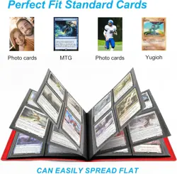 4 Pocket Card Binder for 160 Sleeves - Album for Trading Sports Baseball & Gam - Image 4