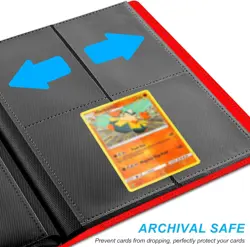 4 Pocket Card Binder for 160 Sleeves - Album for Trading Sports Baseball & Gam - Image 5