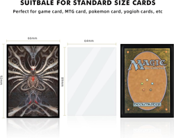 100 PCS MTG Card Sleeves with 100 PCS Perfect Fit Sleeves, Art Matte Card Sleeve - Image 3