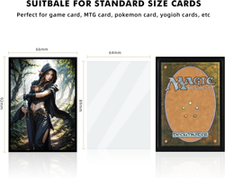 100 PCS MTG Card Sleeves with 100 PCS Perfect Fit Sleeves, Art Matte Card Sleeve - Image 3