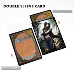 100 PCS MTG Card Sleeves with 100 PCS Perfect Fit Sleeves, Art Matte Card Sleeve - Image 4