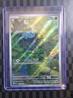 Pokemon Bulbasaur Card 166/165 Japanese AR Scarlet & Violet 151 SV2a Art Rare - Image 1