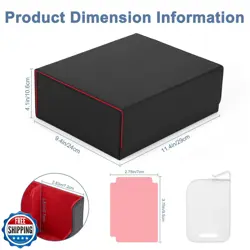 Ralout Card Deck Case for Trading Cards 1800+, MTG Card Storage Box, Leather - Image 5