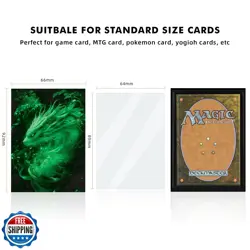 Katomula 100 MTG Card Sleeves with 100 Inner Sleeves, Textured Back Art Sleev - Image 3
