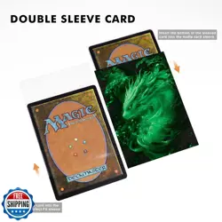 Katomula 100 MTG Card Sleeves with 100 Inner Sleeves, Textured Back Art Sleev - Image 4