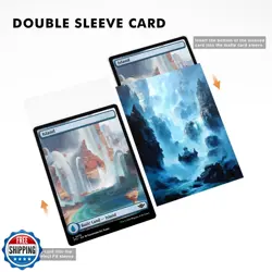 Katomula 100 Card Sleeves for MTG with 100 Inner Sleeve, Textured Back Art Sl - Image 4