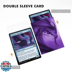 Katomula 100 Card Sleeves for MTG with 100 Inner Sleeve, Textured Back Art Sl - Image 4
