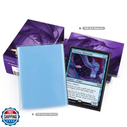Katomula 100 Card Sleeves for MTG with 100 Inner Sleeve, Textured Back Art Sl - Image 5