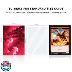 Katomula 100 Card Sleeves for MTG with 100 Inner Sleeve, Textured Back Art Sl - Image 3