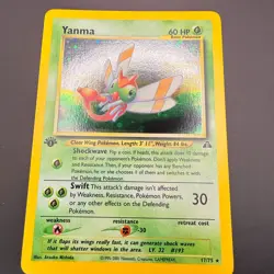 Yanma 1st Edition 2001 Holo 17/75 LP +++ see photos!!! pokemon card - Image 2