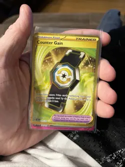 Pokemon Card Trainer Counter Gain Gold Rare Surging Sparks 249/191 NM - Image 1