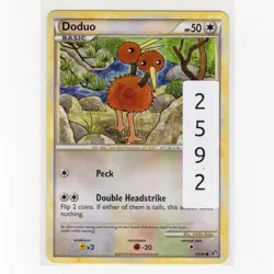 Pokemon TCG Doduo 45/90 HGSS Undaunted Regular Common Card EN-LP 2010 - Image 3