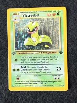 Victreebel 1st Edition Holo Jungle Base Set Pokemon Card 14/64 One Owner - Image 1