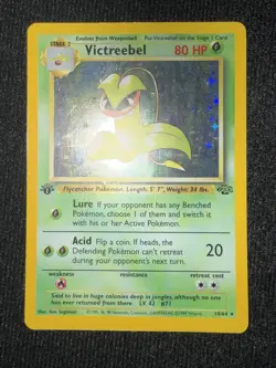 Victreebel 1st Edition Holo Jungle Base Set Pokemon Card 14/64 One Owner - Image 3
