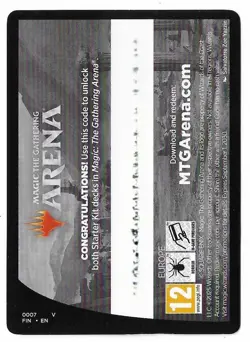 MTG Starter Deck Magic Arena Code Card Final Fantasy (FIN) #0007 Unused - Image 3