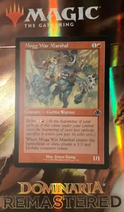 MTG DMR: Mogg War Marshal (Creature) Dominaria Remastered Retro Frame 326 - Image 1