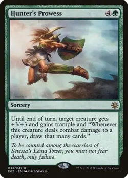 Hunter's Prowess - Light Play MTG Explorers of Ixalan - Image 1
