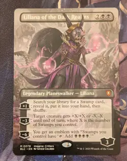 MTG *BORDERLESS * Bloomburrow Commander Mythic LILIANA OF THE DARK REALMS NM - Image 1