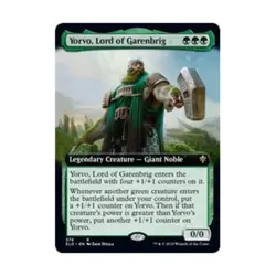 WOTC MtG Throne of Eldrain Yorvo, Lord of Garenbrig (Extended Art) (R) (Fo NM - Image 1
