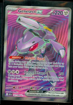 Pokemon GENESECT EX 161/086 - Black Bolt - ULTRA RARE FULL ART - MINT - Image 1