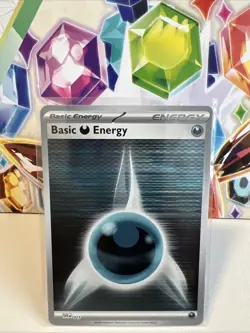 Basic Darkness Energy SVE 023 Holo Pattern Pokemon White Flare & Black Bolt NM - Image 1