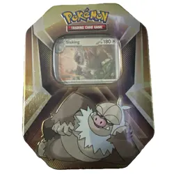 Pokemon TCG Slaking Tin 3 Booster Packs - Factory Sealed 820650856945 - Image 1