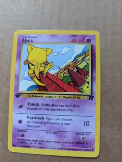 Abra 1st Edition - 49/82 - Common Pokemon Card - Team Rocket Set 2000 WOTC - Image 1