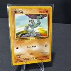 MACHOP - 52/102 - Base Set - Pokemon Card - MP - Image 3