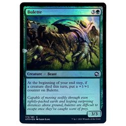 Magic the Gathering Bulette Foil Card AFR 2021 - Image 1