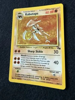 Kabutops Holo Fossil Base Set Pokemon Card 9/62 One Owner. Amazing Condition - Image 3